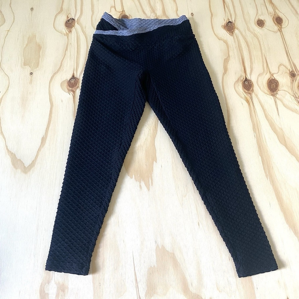 Women's Booty Enhancing Leggings Booty by Brabants Plus Large Black Texture